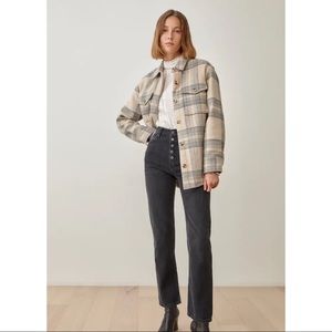 NWT Cynthia Button Fly High Rise Straight Jeans